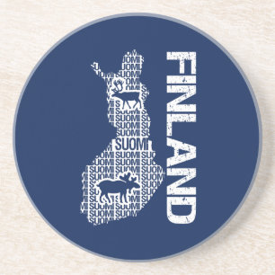 FINLAND MAP ONDERZETTER
