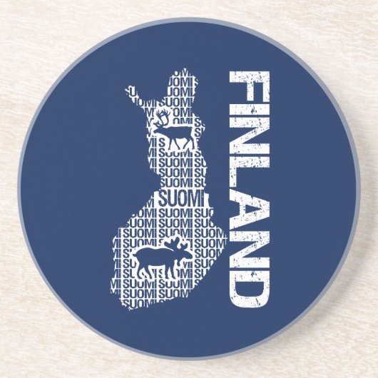  FINLAND MAP ONDERZETTER (Voorkant)