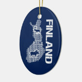  FINLAND MAP ORNAMENT (Links)