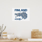 FINLAND MAP POSTER (Keuken)
