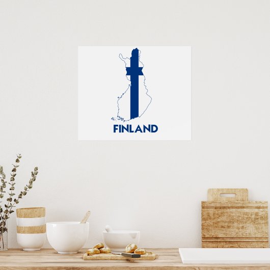 FINLAND MAP POSTER (Keuken)