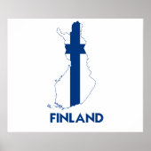 FINLAND MAP POSTER (Voorkant)