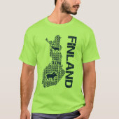 FINLAND MAP shirt - kies stijl en kleur (Voorkant)