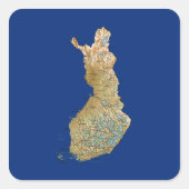 Finland Map Sticker (Voorkant)