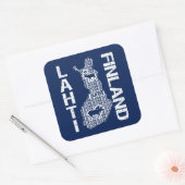 FINLAND MAP stickers - Lahti (Envelop)