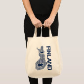  FINLAND MAP-tas - kies stijl Tote Bag (Voorkant (product))