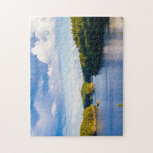 Finland-meer in de zomer legpuzzel (Verticaal)