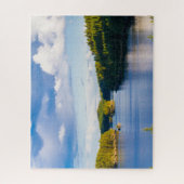 Finland meer in de zomer legpuzzel (Verticaal)