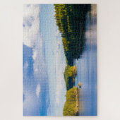 Finland meer in de zomer legpuzzel (Verticaal)