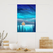 Finland Minimale Reisposter Poster (Keuken)