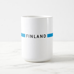 Finland minimalistische vlag koffiemok
