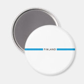 Finland minimalistische vlag magneet (Voorkant / Achterkant)