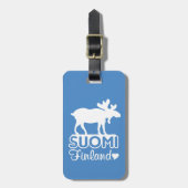 Finland — Moose custom bagagelabel (Voorkant verticaal)