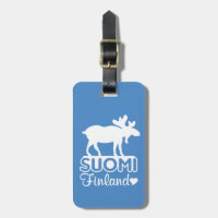 Finland — Moose custom bagagelabel