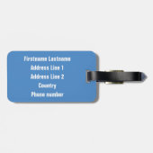 Finland — Moose custom bagagelabel (Achterkant horizontaal)