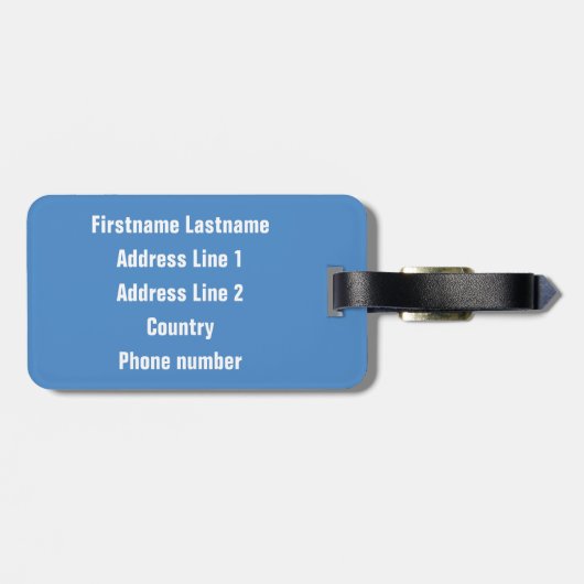 Finland — Moose custom bagagelabel (Achterkant horizontaal)