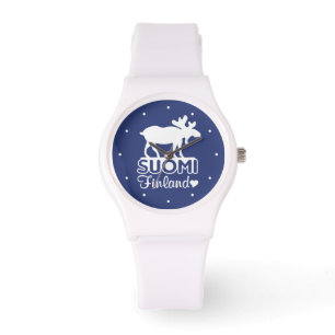 FINLAND MOOSE-horloges Horloge