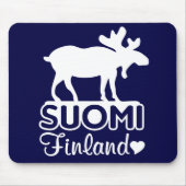 Finland Moose mousepad Muismat (Voorkant)