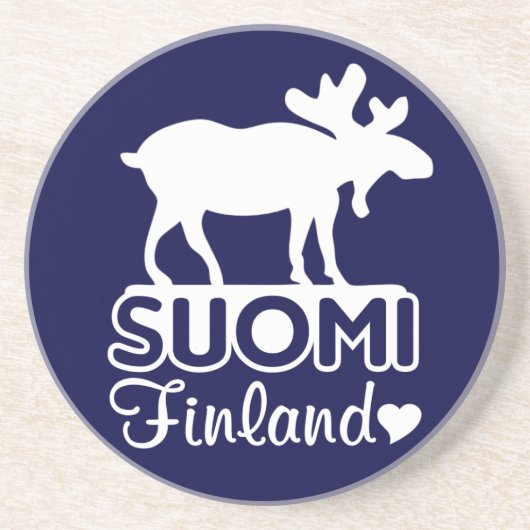 Finland Moose onderzetter (Voorkant)
