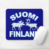 Finland Moose & Reindeer mousepad Muismat (Met muis)