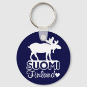 Finland Moose sleutelhanger (Voorkant)