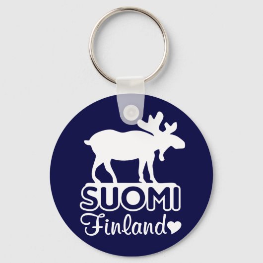 Finland Moose sleutelhanger (Voorkant)