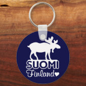 Finland Moose sleutelhanger (Voorkant)