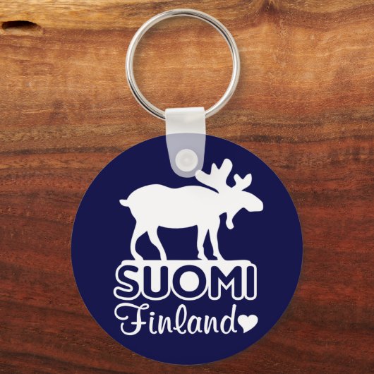 Finland Moose sleutelhanger (Voorkant)