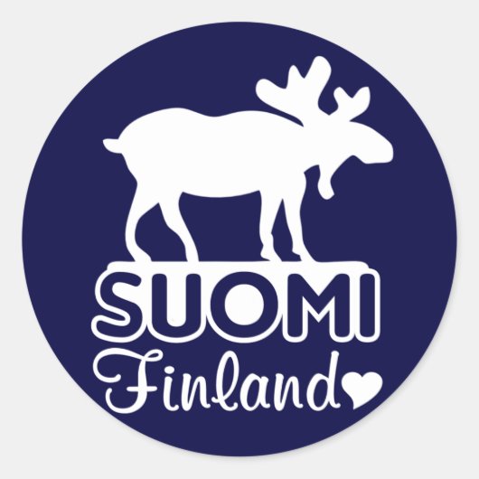 Finland Moose stickers (Voorkant)