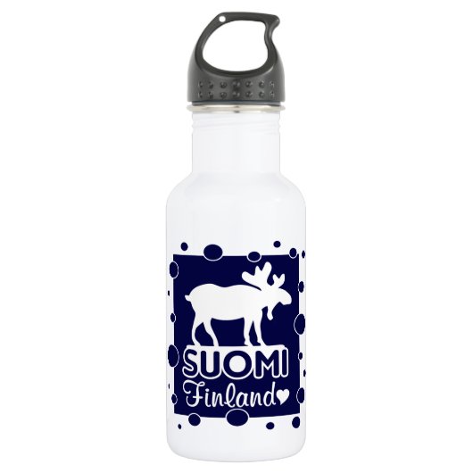 Finland Moose Waterfles (Voorkant)