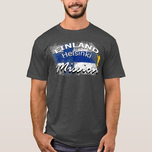 Finland Mormon LDS Mission Missionary T-shirt (Voorkant)
