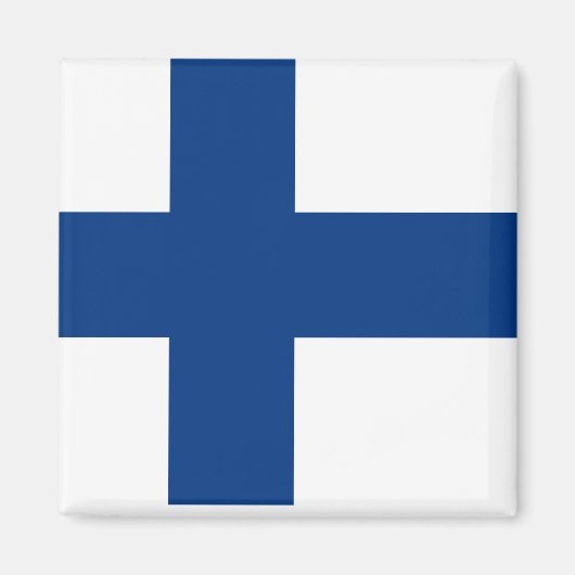 Finland National World Flag Magneet (Voorkant)