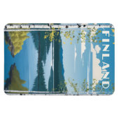Finland Natuur Illustratie Magneet (Horizontaal)