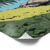 Finland Natuur Illustratie Perfect Poster (Hoek)