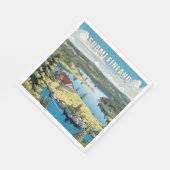 Finland Natuur Illustratie Servet (Hoek)