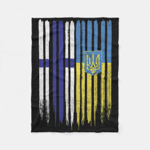 Finland Oekraïne Finse Oekraïense Vlag Fleece Deken