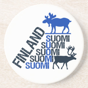 Finland onderzetter Moose & Reindester