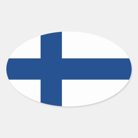 Finland Ovale Sticker (Voorkant)