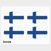 Finland Ovale Sticker (Vel)