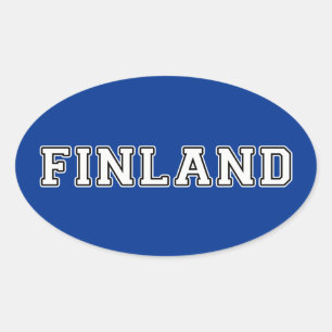 Finland Ovale Sticker