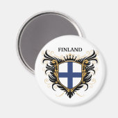 Finland [personaliseren] magneet (Voorkant / Achterkant)