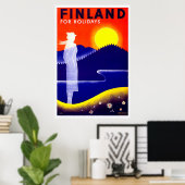 Finland Poster voor reizen (Thuiskantoor)