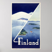 Finland - Poster voor reizen teruggezet (Voorkant)