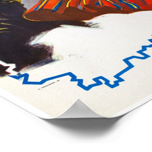 Finland - Poster voor reizen teruggezet (Hoek)