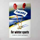 Finland - Poster voor reizen teruggezet (Voorkant)