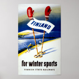 Finland - Poster voor reizen teruggezet