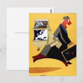 Finland - Poster voor reizen teruggezet Briefkaart (Voorkant / Achterkant)