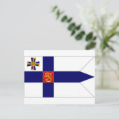 Finland President vlag Briefkaart (Staand voorkant)