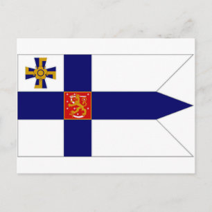 Finland President vlag Briefkaart