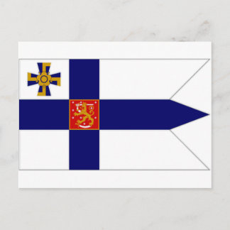 Finland President vlag Briefkaart